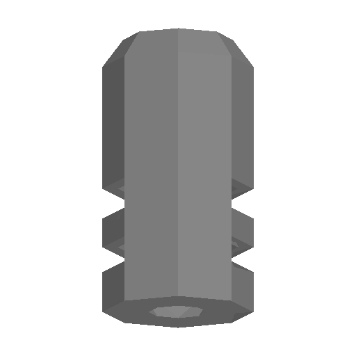 Sniper Rifle Compensator model view 2