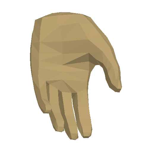 Left Hand model view 4